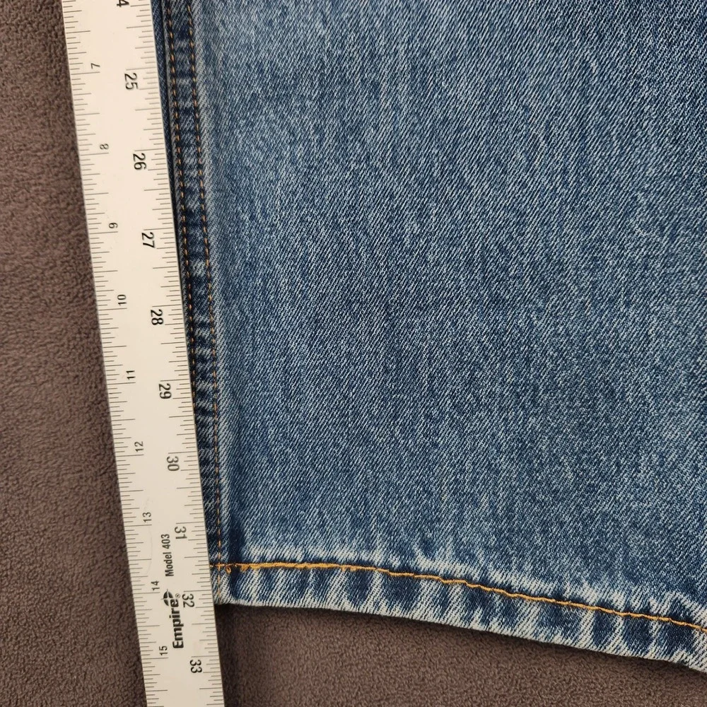 Levis 505 Jeans Mens 36x32 Blue‎ Mid Rise Regular Fit Straight Leg NEW